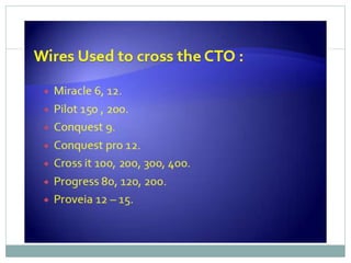 Retrograde cto interv.