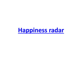 Happiness radar  