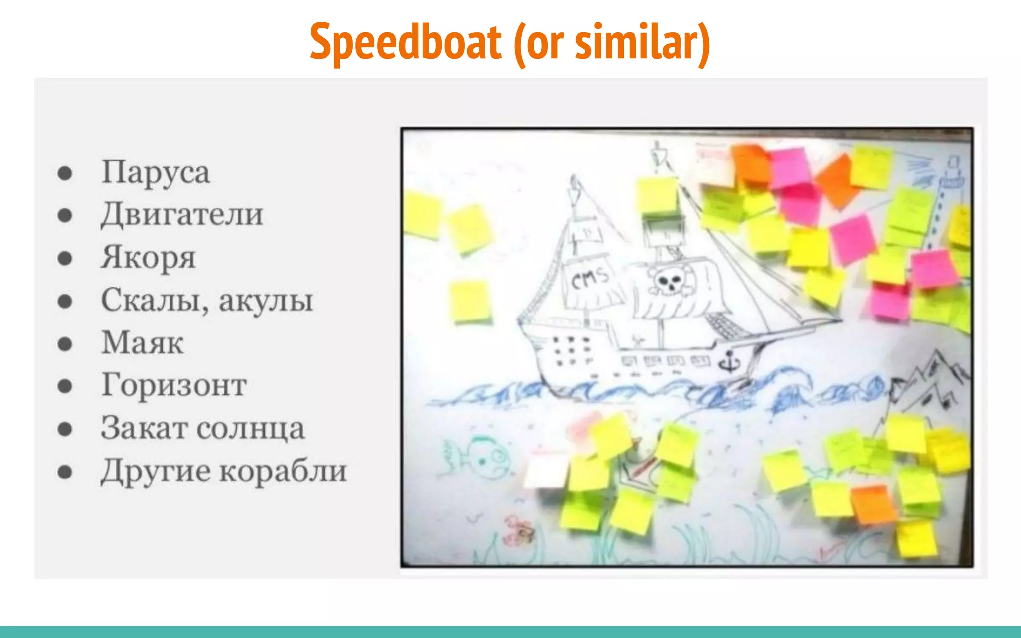 Speedboat (or similar)