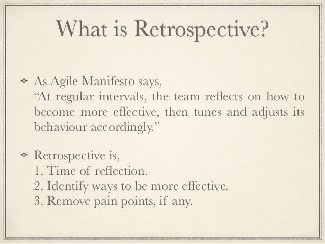 what is retrospect