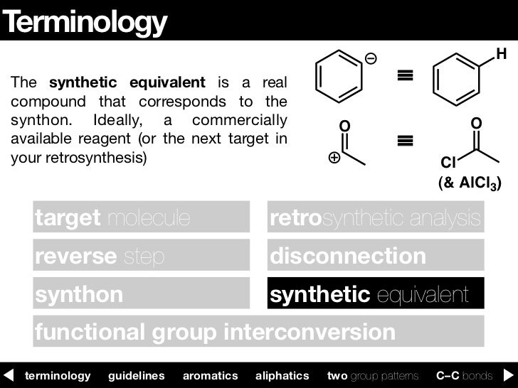 Retrosynthesis 123.312