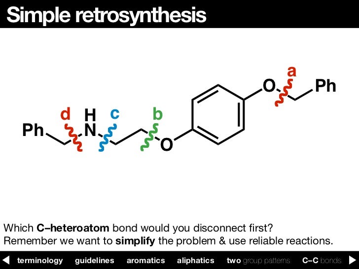 principles of retrosynthesis principles of retrosynthesis