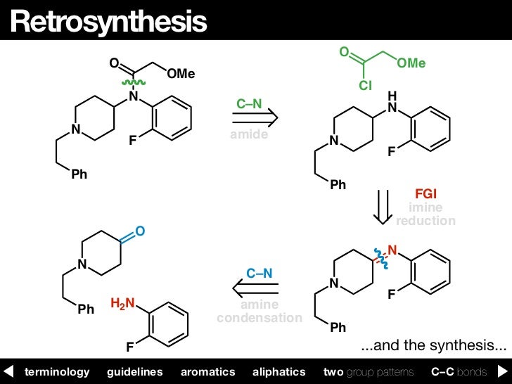 in retrosynthesis Retrosynthetic analysis is a way to solve problems in organic syntheses planning using the technique, a target molecule is transformed into simpler precursor structures without guesses about starting materials. in retrosynthesis Retrosynthetic analysis is a way to solve problems in organic syntheses planning using the technique, a target molecule is transformed into simpler precursor structures without guesses about starting materials.