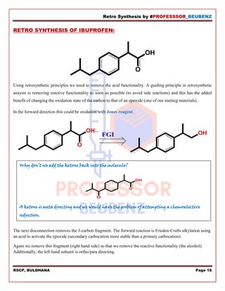 Picture Idea: Retrosynthesis By Professor Beubenz