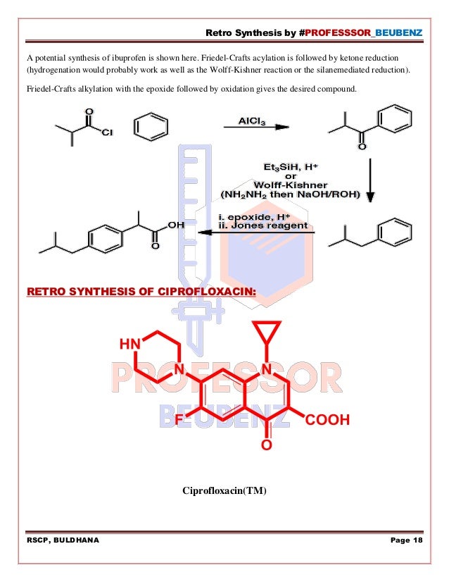 Retrosynthesis slideshare picture