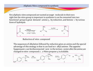 O2n Aliphatic Retrosynthesis or the discconection approach | PPTX