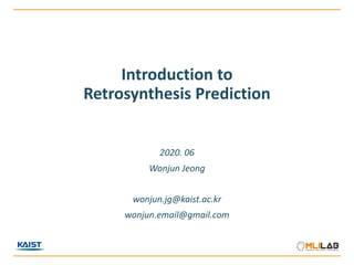 Retrosynthesis tutorial v2 | PPT