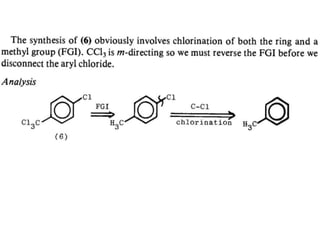 Retrosynthetic analysis guidelines