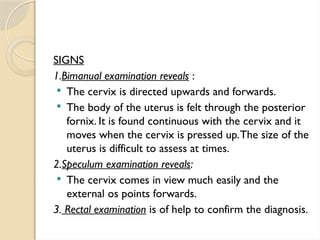 Retroversion Graphical Image retroversion and retroflexion.pptx important for gynae | PPTX