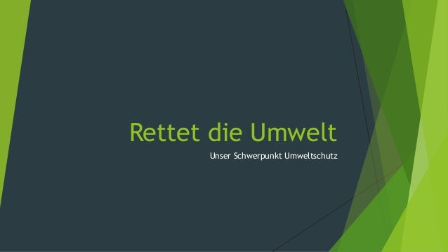 Rettet Die Umwelt