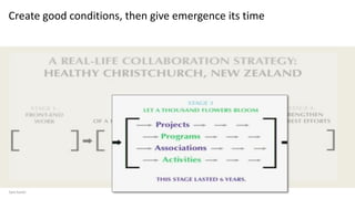 Sam Kaner
Create good conditions, then give emergence its time
 
