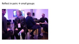Reflect in pairs  small groups
 