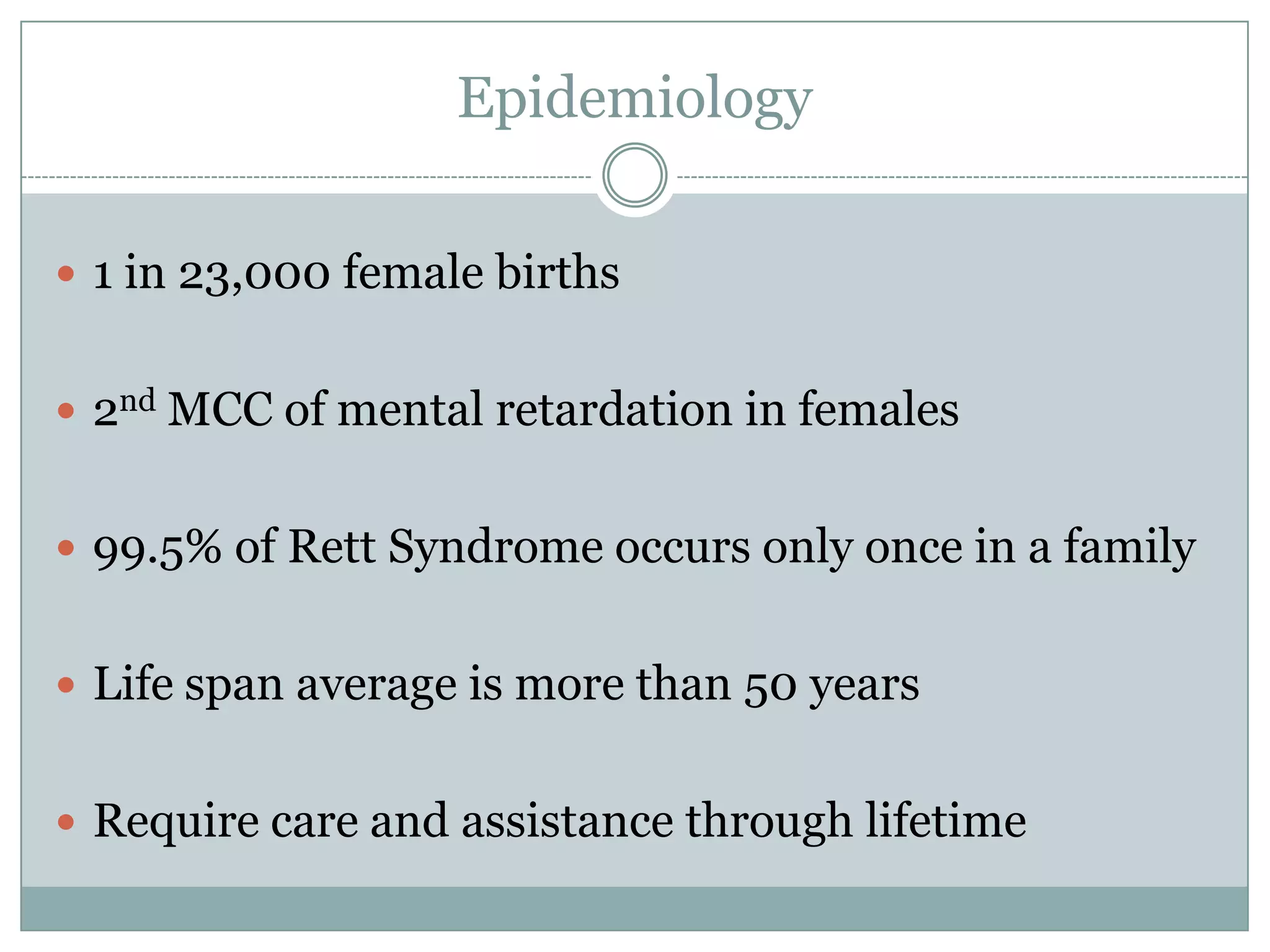 Rett syndrome | PPTX
