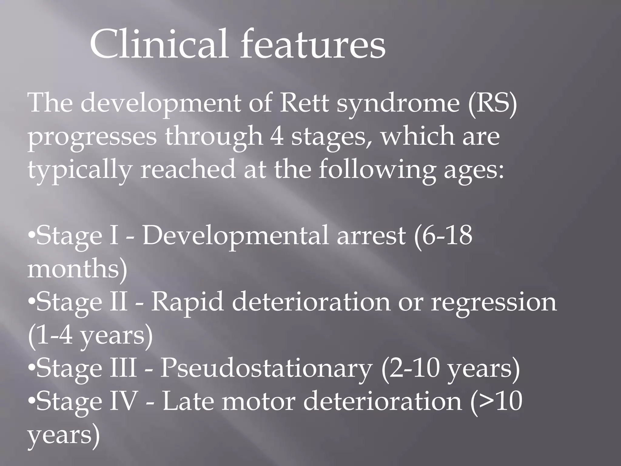 Rett syndrome | PPTX