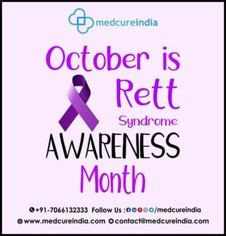 Rett syndrome awareness month | MedcureIndia