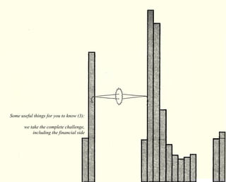 Some useful things for you to know (3): 
we take the complete challenge, 
including the financial side 
 