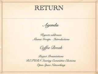 Return  introduction