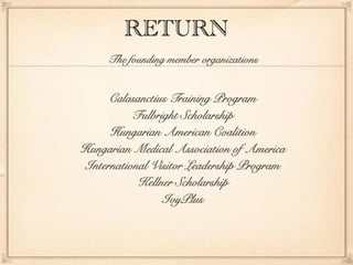 Return  introduction