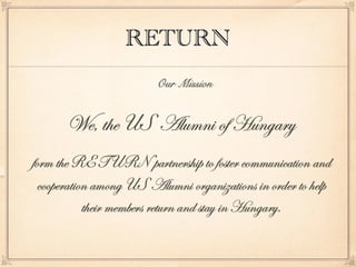 Return  introduction