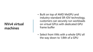 Azure Generation 2 virtual machines
Available
for the
following
VM
series:
B-series
DC-series
Dsv2-series and Dsv3-series
...