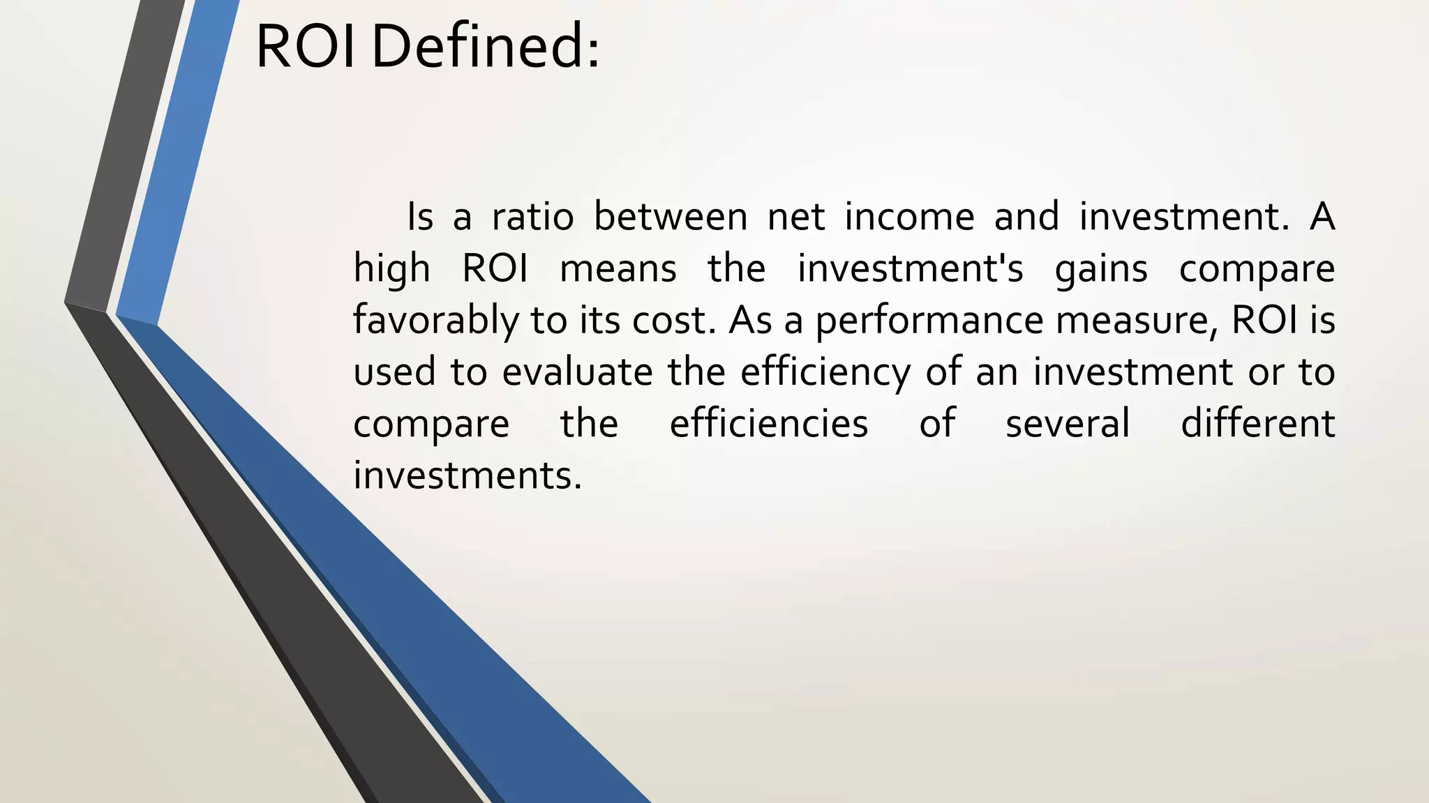 Return on-investment | PPTX