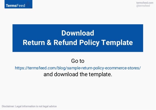 refund policy template