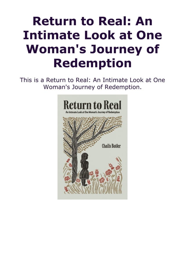 Get [Kindle] Book\\Return to Real An Intimate Look at One Woman's Journey of Redemption