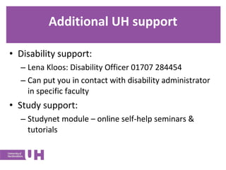Study Support Request Returning To Study Oct 2009 | PPT