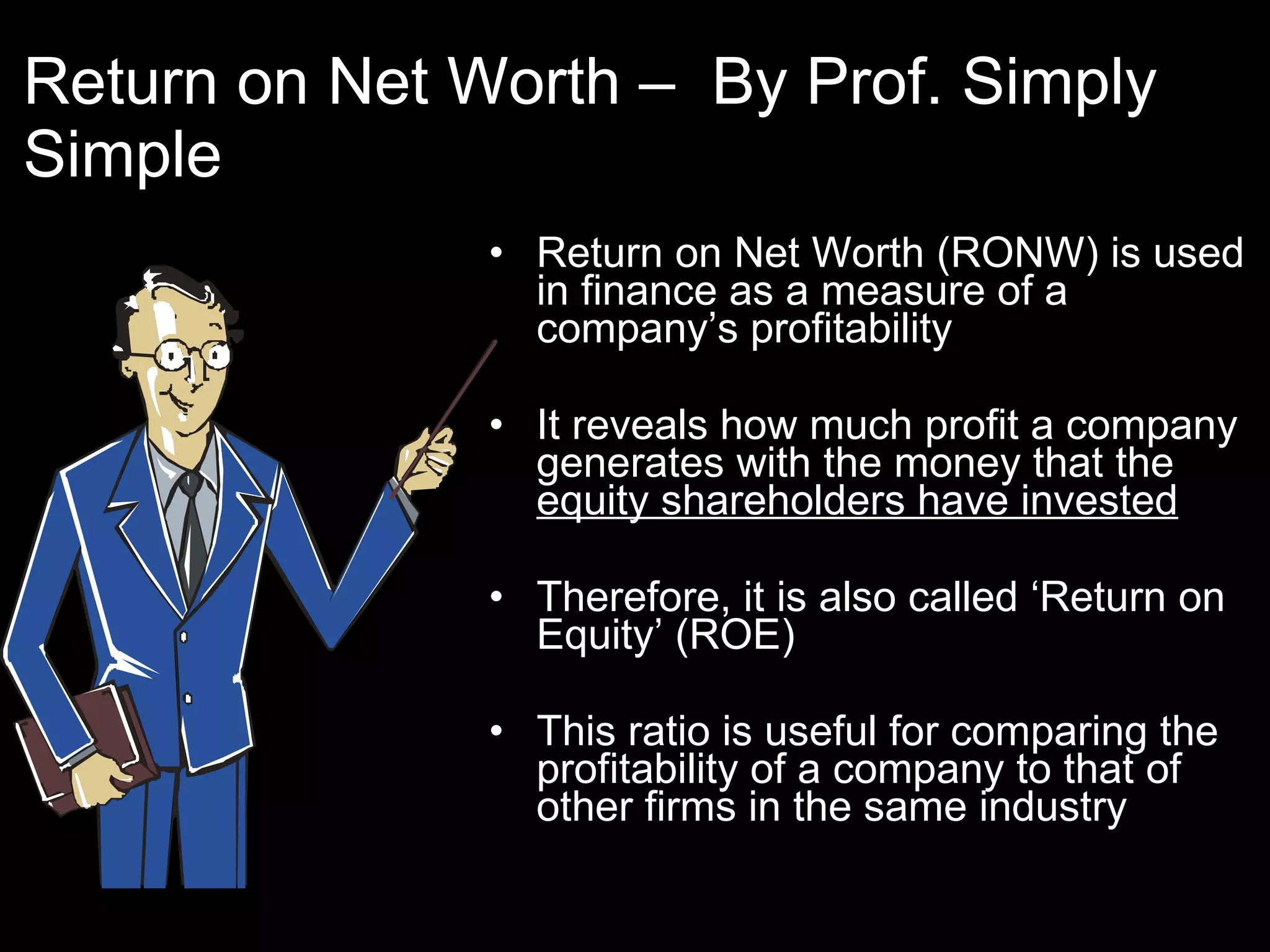 Return on net worth | PPS