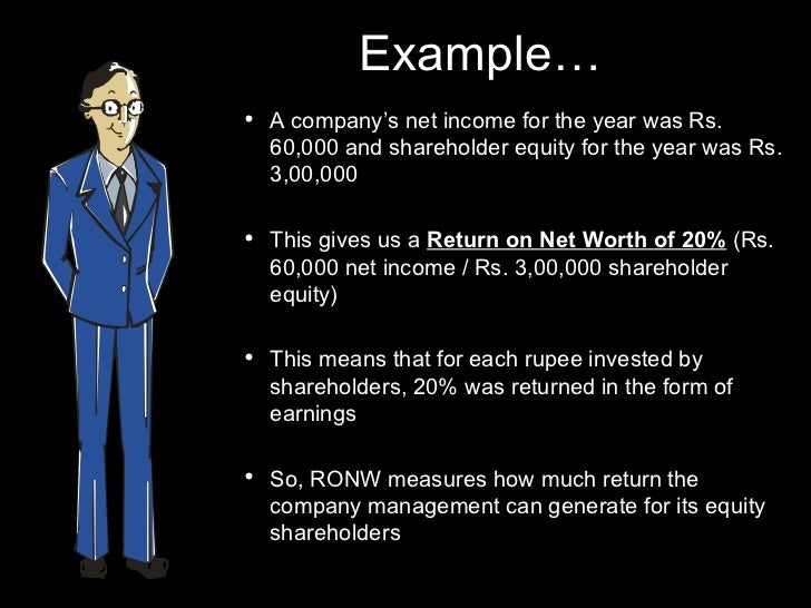return on net worth company s net worth