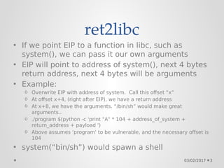 Return Oriented Programming | PPT
