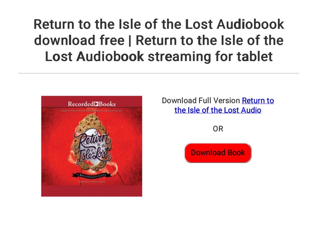 return to the isle of lost return to the isle of lost