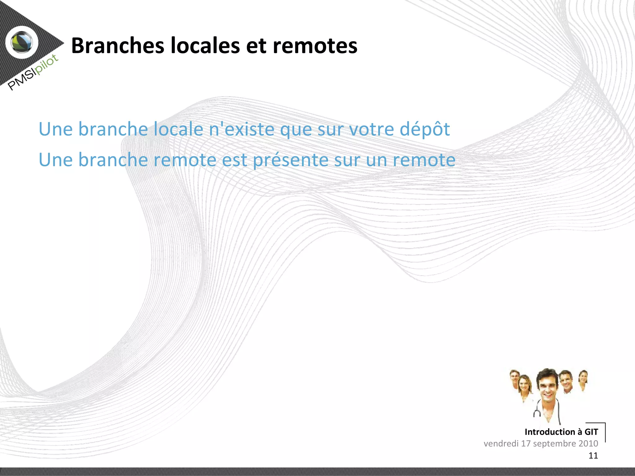 Gestion des remotes (« Origin », etc) 