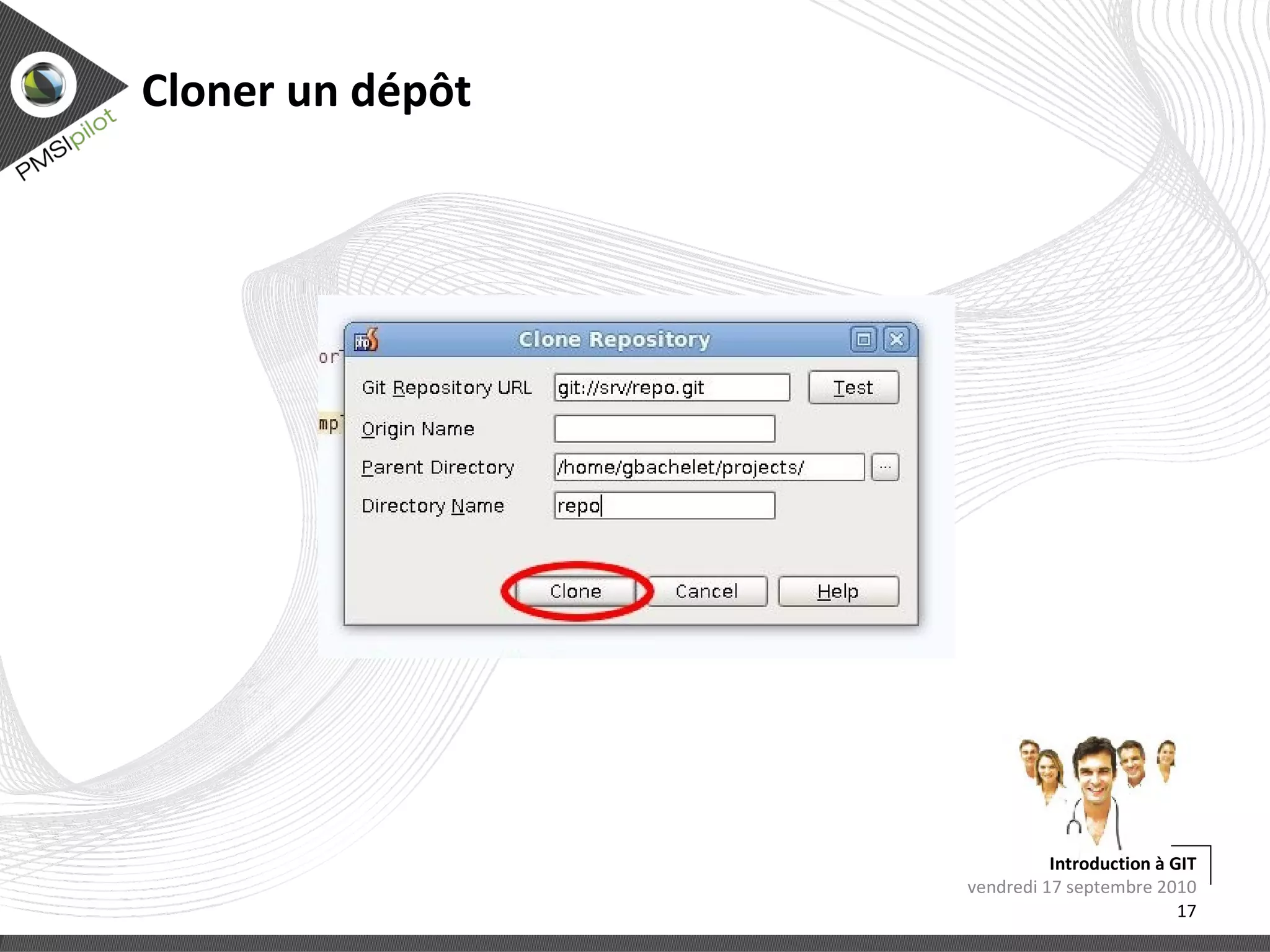 git remote show lundi 13 septembre 2010 Introduction à GIT 