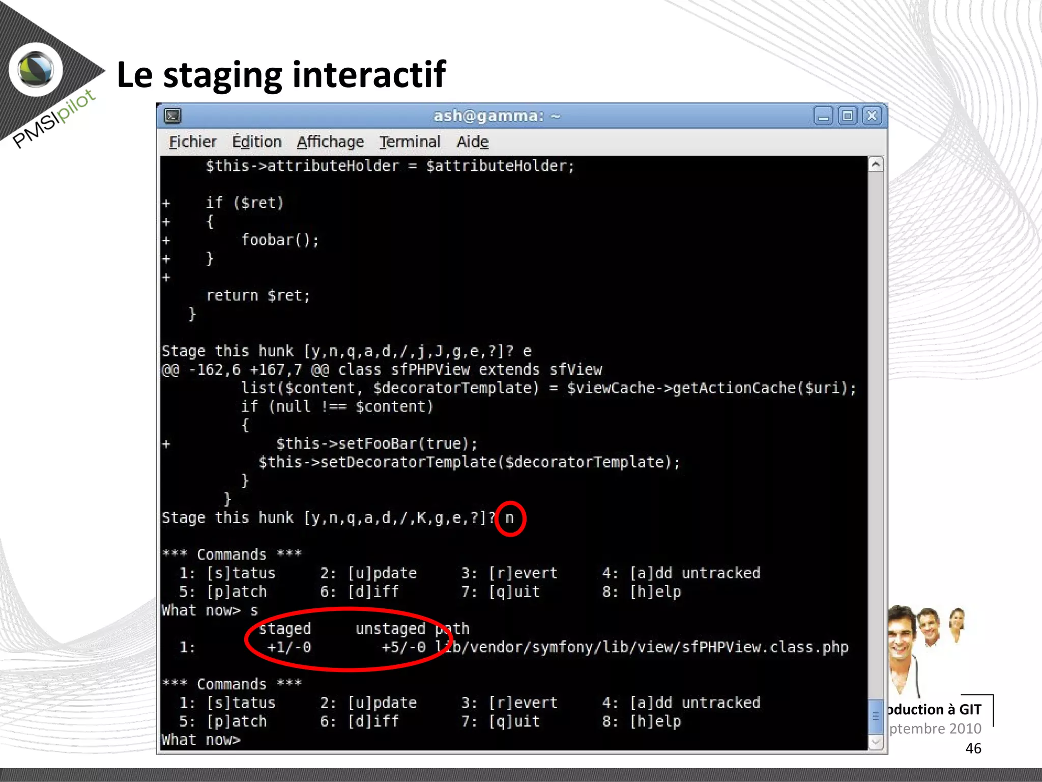 Créer des commits Faire des modifications (vous savez faire normalement) 