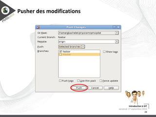 Continuer de travailler sur le master 