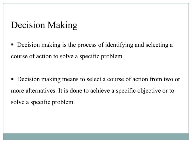 7 Steps in Decision Making | PPTX