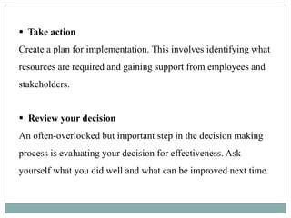7 Steps in Decision Making | PPTX