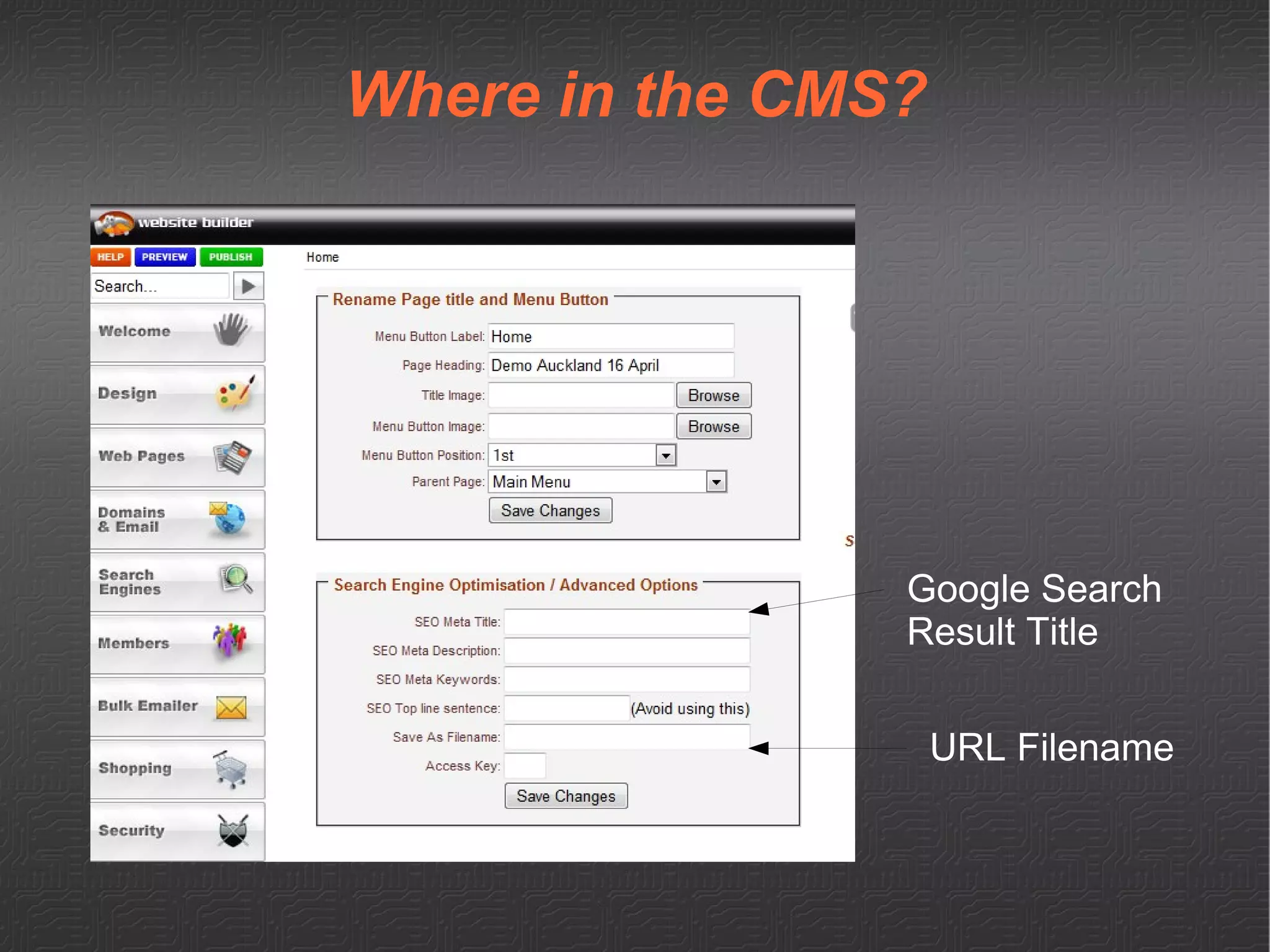 Controlling your Search Results 
