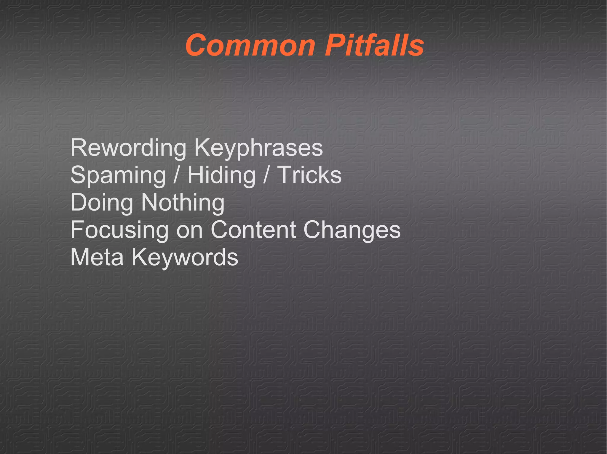 Linking and Page Rank Links = Referrals, Endorsement, Trust & Authority 