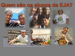 Fonte: http://www.pa.gov.br/portal/sine/images/padeiro.jpg http://2.bp.blogspot.com/_ozeqmyowXns/Sf-OJ555baI/AAAAAAAAAWU/w2uaes1I294/s320/MPStrabdom.JPG http://www.changemakers.com/pt-br/system/files/imagecache/changemakers_issue_page/atriskyouth.jpg http://4.bp.blogspot.com/_BUGgPGGK630/R-cBgql4bTI/AAAAAAAAADU/YKCrxdkv--I/S660/02.jpg http://www.uesb.br/ascom/noticias/imagens/senhora.JPG http://www.jazztelia.com/myfiles/zfrpsicologia/photos/normal/7401.jpg 