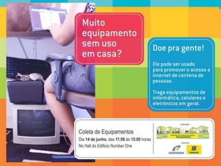 Campanhas realizadas
 