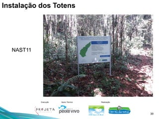 39
Execução Apoio Técnico Realização
NAST11
Instalação dos Totens
 