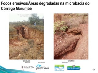 60
Execução Apoio Técnico Realização
Focos erosivos/Áreas degradadas na microbacia do
Córrego Marumbé
EROM04 EROM09
 