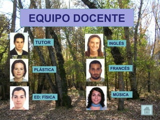 EQUIPO DOCENTE TUTOR MÚSICA FRANCÉS INGLÉS ED: FÍSICA PLÁSTICA 