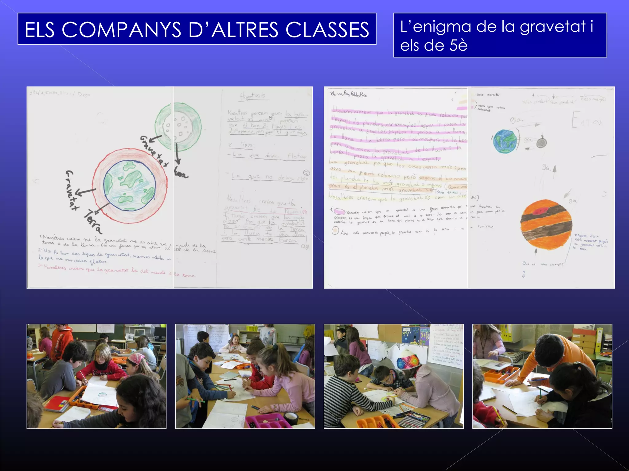ELS COMPANYS D’ALTRES CLASSES   L’enigma de la gravetat i
                                els de 5è
 