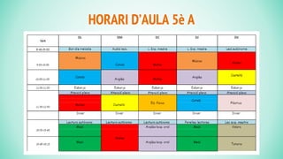 HORARI D’AULA 5è A
 