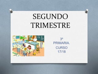 SEGUNDO
TRIMESTRE
3º
PRIMARIA.
CURSO
17/18
 