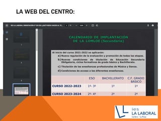 LA WEB DEL CENTRO:
 