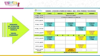 Bienvenida y Orientación para Padres en el Período Escolar 2024 | PPTX